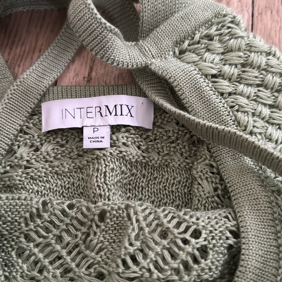Intermix Green Knit Tank Top - Picture 4 of 6